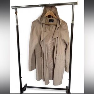 Love Tree Beige Hooded Trench Coat